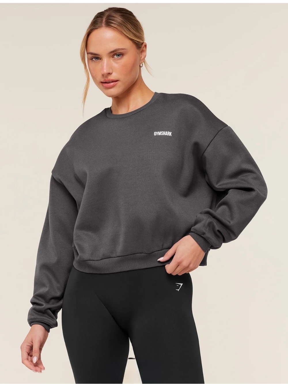 Gymshark  Woman’s  Crewneck Sweater in Charcoal Gray